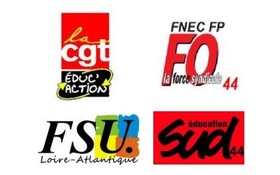 Logos Educ 44 Cgt Educ Action Fnec Fp Fo Fsu Sud Fsu Loire Atlantique Fsu 44 Logos Educ 44 Cgt Educ Action Fnec Fp Fo Fsu Sud Fsu Loire Atlantique Fsu 44