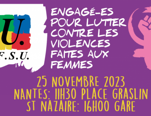 Le 25 novembre, mobilisons-nous contre les violences faites aux femmes !