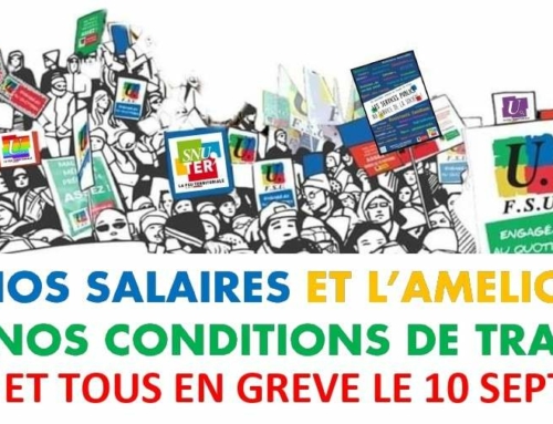 SNUTER Appel à la greve : 10 septembre