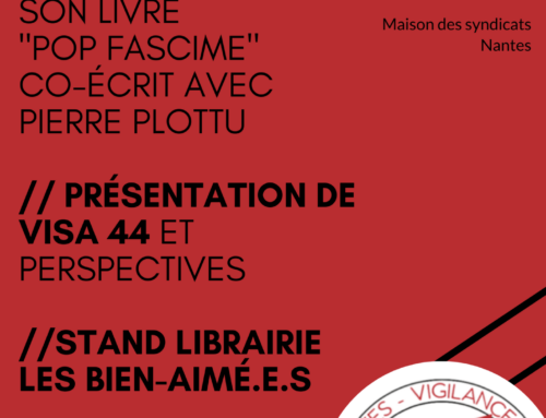 20 novembre 2024 – soirée autour du livre « POP FASCISME : Comment l’extrême droite a gagné la bataille culturelle sur internet » écrit par Pierre Plottu et Maxime Macé