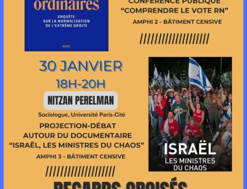 29 et 30 janvier 2025 : conférences publiques « Regards Croisés sur l’extrême-droite. France Israël »