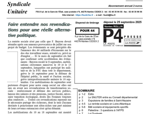 POUR44 N° 130 – SEPTEMBRE 2025